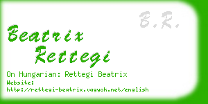 beatrix rettegi business card